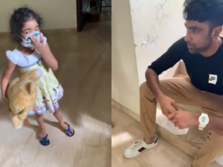 WATCH | IPL 2020: 'No Touching Anyone' - Ashwin's Daughter Gives Tips For Safe Flight To Her Father   WATCH | IPL 2020: 'No Touching Anyone' - Ashwin's Daughter Gives Tips For Safe Flight To Her Father