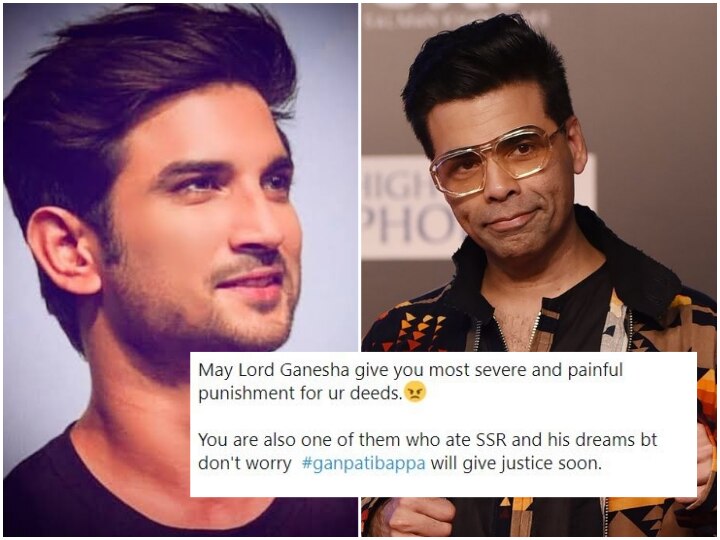 Sushant Singh Rajput Death: Karan Johar BRUTTALY TROLLED On His Return To Twitter On The Occasion Of Ganesh Chaturthi  Karan Johar BRUTTALY TROLLED By SSR Fans On His Return To Twitter On The Occasion Of Ganesh Chaturthi