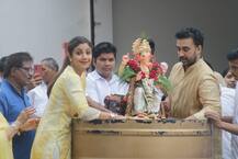 Ganesh Chaturthi 2020: Shilpa Shetty Kundra Dances With Son Viaan And Husband Raj Kundra During Ganpati Visarjan, See PICS