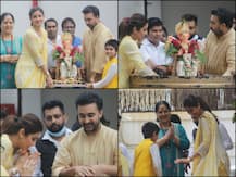 Ganesh Chaturthi 2020: Shilpa Shetty Kundra Dances With Son Viaan And Husband Raj Kundra During Ganpati Visarjan, See PICS