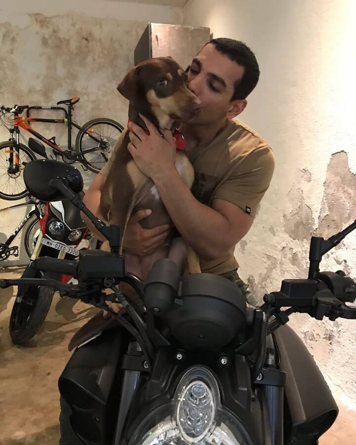 Actor John Abraham is inseparable form his dog Bailey. According to reports, he adopted the dog after People for the Ethical Treatment of Animals (PETA) informed about the stray which was rescued from an adverse situation. (Image: Instagram/ thejohnabraham)