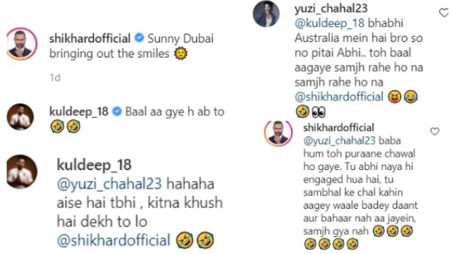 Baal Aa Gye Hai Ab To' - Yuzvendra Chahal, Kuldeep Yadav Trolls Shikhar Dhawan, DC Opener Responds