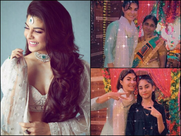 Ganesh Chaturthi 2020 Jacqueline Fernandez Celebrates The Festival With Her Staff And His Family Ganesh Chaturthi 2020: Jacqueline Fernandez Celebrates Festival With Her Staff And His Family