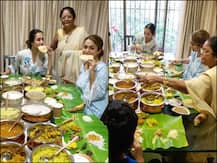 Onam 2020: Malaika Arora Enjoys Lip Smacking Traditional Lunch With Sister Amrita Arora & Mother, See PICS!
