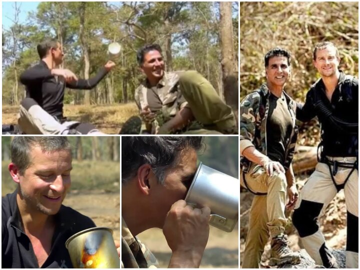 Into The Wild With Bear Grylls : Akshay Kumar Served With Elephant's Poop Tea By Bear Grylls! Watch: Akshay Kumar Drinks Elephant's Poop Tea With Bear Grylls In 'Into The Wild'