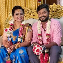PICS: Actress Usha Sai Gets Engaged To Prakash Amid COVID-19 Crisis, Poses With Fiance