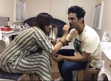 These PICS Of Sushant Singh Rajput Celebrating Raksha Bandhan On Set Of Dil Bechara With Director Mukesh Chhabra's Sister Go Viral!