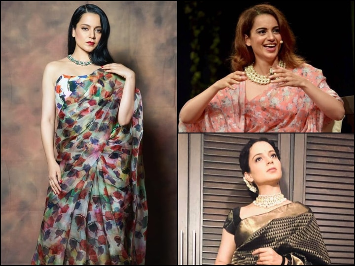 Kangana Ranaut's Saree Look For Cannes Is Giving Us Modern Manikarnika Vibes