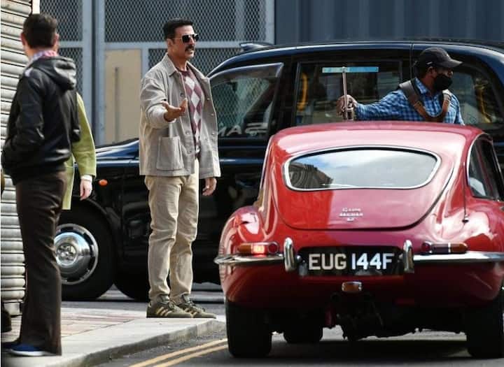 The five-to-six photographs with the actor sporting his look from the film are being shared by his legion of fans on social media platforms.