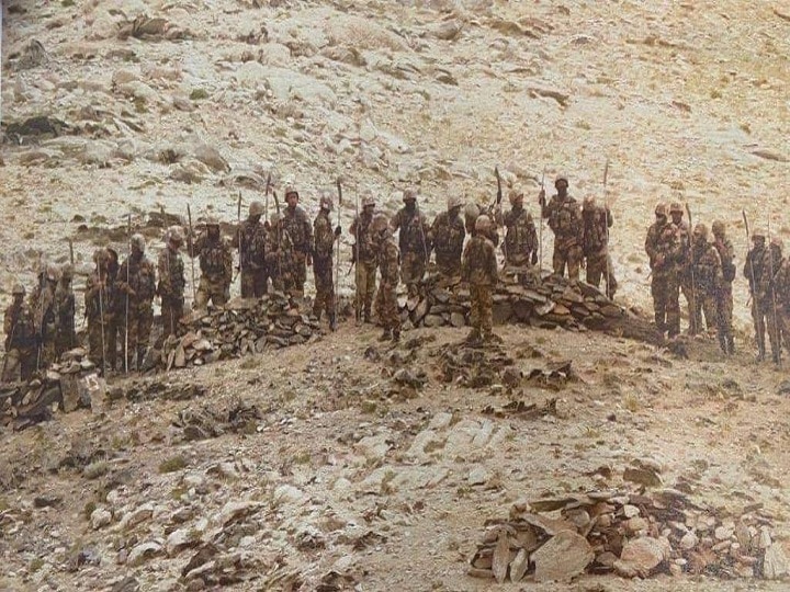 Chinese soldiers photos armed troops seen with stick machetes during their deployment along LAC in Eastern Ladakh sector Chinese Troops Were Armed With Stick Machetes & Spears During Fresh Border Tensions: Sources