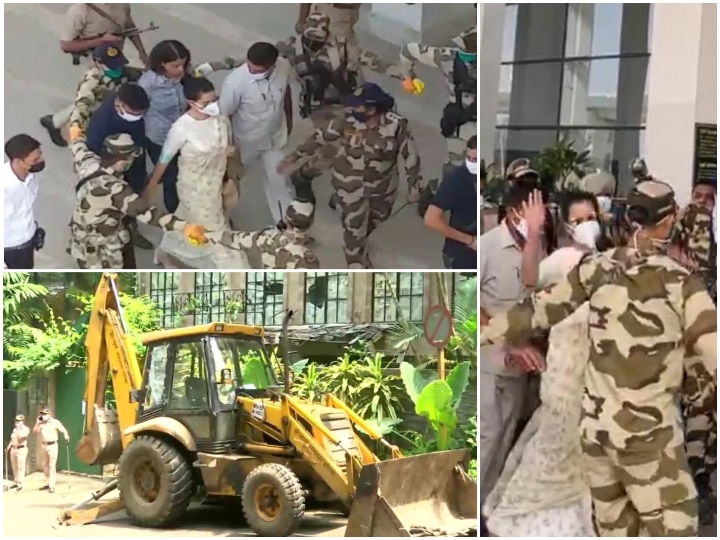 Kangana Ranaut Vs Shiv Sena LIVE UPDATES: Pro And Anti Kangana Supporters Jostle At Airport As The Actress Reaches Mumbai