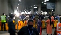 In PICS: Zero Regard For Social Distancing By Shiv Sena, Karni Sena And RPI Workers At Mumbai Airport As Kangana Ranaut Lands In City