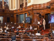 In Pics: Ahead Of Monsoon Session, Naidu Takes Stock Of Special Arrangements, Holds Mock Sitting Of Rajya Sabha