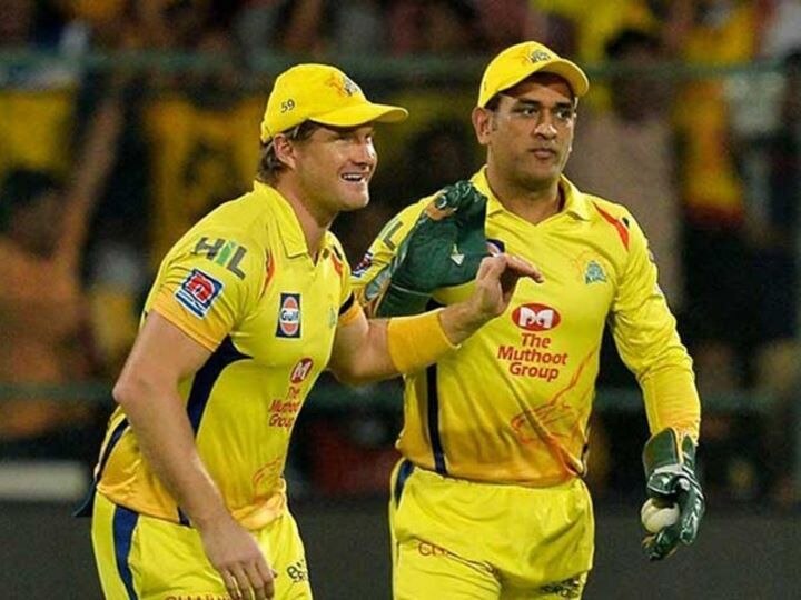 IPL 2020 CSK Allrounder Shane Watson Trolls Skipper MS Dhoni Other Team mates over Chat during photoshoot 'Great Chat Boys': Watson Posts Pic Of CSK Photo-shoot To Troll Skipper Dhoni And Other Team Members