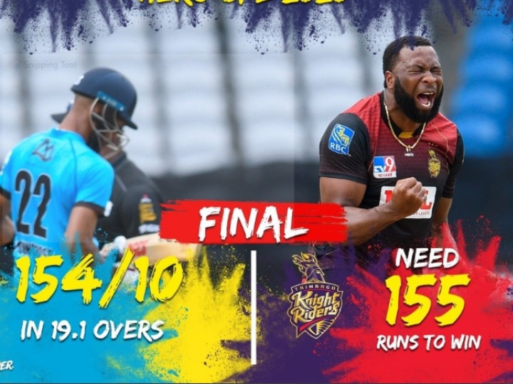 TKR vs SLZ, CPL 2020 Final: TKR vs SLZ, CPL 2020 Final: Trinbago Knight Riders Restricts St Lucia Zouks To 154 TKR vs SLZ, CPL 2020 Final: Pollard Picks Four; Trinbago Knight Riders Restricts St Lucia Zouks To 154