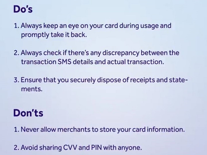 safety tips to use credit and debit cards sbi issues tips to stay safe from online bank frauds Banking Fraud: SBI Issues Safety Guidelines On Debit, Credit Card Usage. Check Them Here