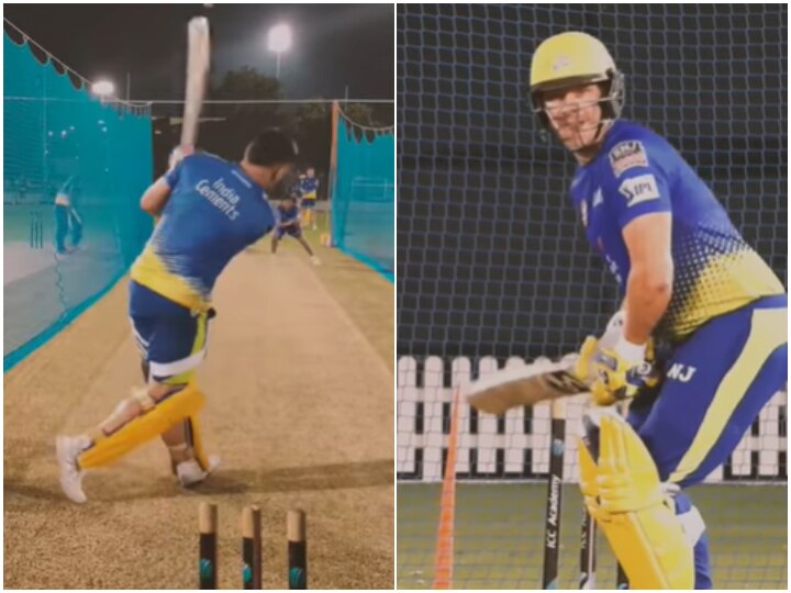 MS Dhoni IPL 2020, Shane Watson Smashes Bowlers During CSK Nets Practice WATCH | 'Timeless Beauties' - MS Dhoni, Shane Watson Hammers Bowlers In Nets Ahead Of IPL 2020