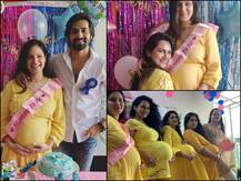 BABY SHOWER PICS: 'Mahadev' Actress Puja Banerjee Radiates Pregnancy Glow, Poses With Hubby Kunal Verma