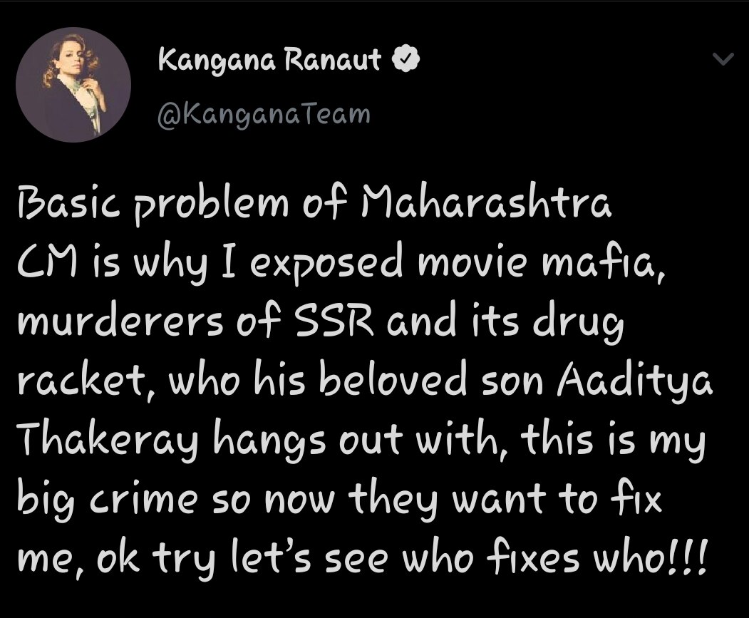 Kangana Ranaut Slams Maharashtra CM Again; Says ‘His Basic Problem Is Why I Exposed Movie Mafia And Murderers Of SSR’