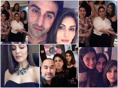 Kareena, Karisma, Ranbir Kapoor And Alia Bhatt At Rishi Kapoor's Daughter Riddhima  Sahni's 40th Birthday Bash;