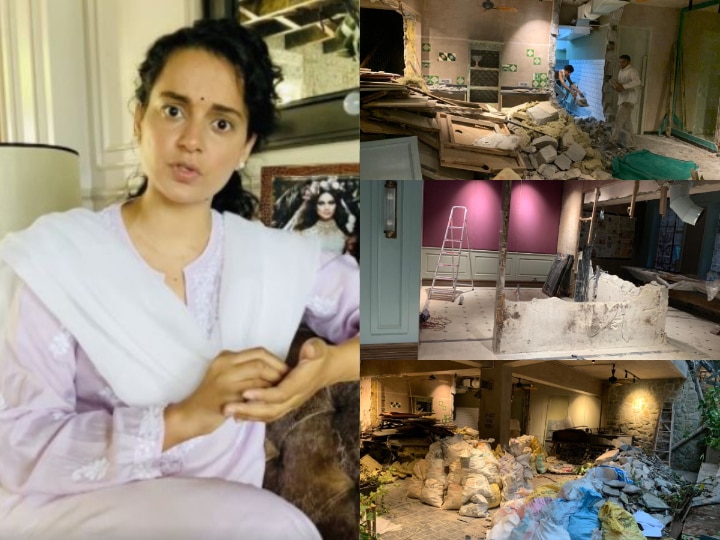 Rape Of My Dreams': Kangana Ranaut Shares Heartbreaking PHOTOS Of Her  Demolished Office