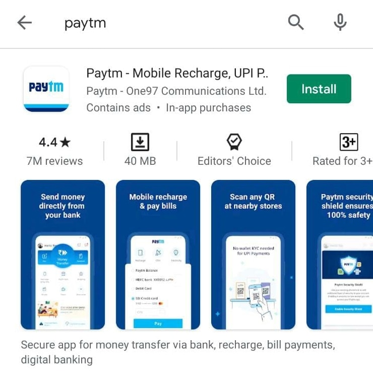 UPDATE: Paytm Available Again At Google Play Store After Hours Of Removal; Users Relieved