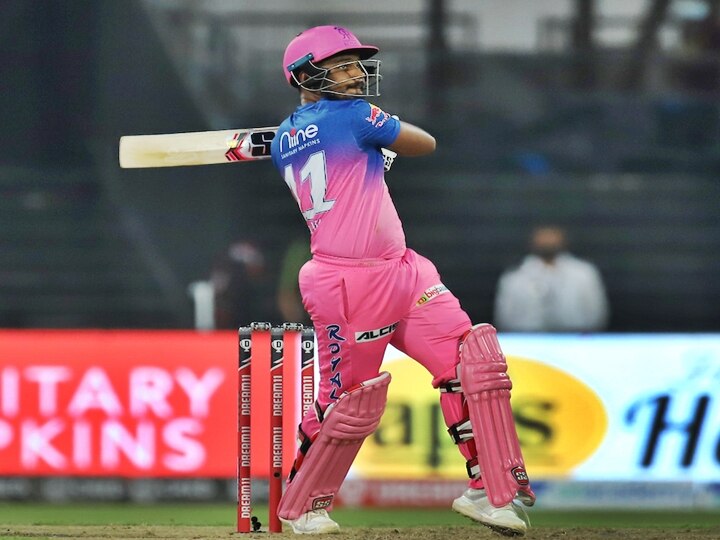 Rajasthan Batsman Sanju Samson Records IPL 2020 RR vs CSK Sanju Samson Registers Joint Second Fastest Half Century IPL 13, RR vs CSK: Sanju Samson Smokes 9 Sixes!! Registers Joint 2nd Fastest Half-Ton For Rajasthan Royals