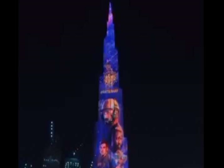 MI vs KKR IPL 2020 Burj Khalifa lights up in KKR colours before team’s opener against Mumbai Indians WATCH | Burj Khalifa Lights Up In KKR Colours Before Team’s IPL 2020 Season Opener Against MI