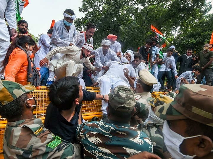 Congress Begins Its 2-Months-Long Nationwide Protest Against Govt Over Agrarian reform bills Farm Bills Row: Congress Begins Its 2-Months-Long Nationwide Protest Against Govt Over Anti-Farmers' Law