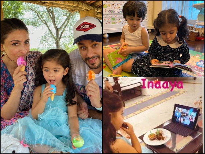 Inaaya Naumi Kemmu Turns 3: Soha Ali Khan Gives Glimpse Of Birthday Celebrations, Kareena Kapoor Khan Shares PIC Of Taimur & Inaaya Inaaya Naumi Kemmu Turns 3: Soha Gives Glimpse Of Birthday Celebrations; Kareena Shares Cute PIC Of Son Taimur & Niece