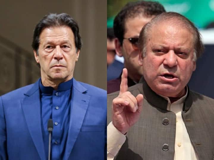Imran Khan Lashes Out At Nawaz Sharif, Accuses Former PM Of Attacking Pak Army With Indias Support - ABP Live English