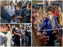 IN PICS: Bedlam At DND Flyway; Priyanka, Rahul & Other Congress Leaders Attempt To Cross Police Blockade