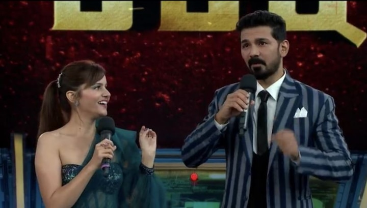 After a long time, a couple is entering the show together. Rubina Dilaik and Abhinav Shukla, who tied the knot in June 2018, displayed their cute nok-jhok while talking with Salman Khan.