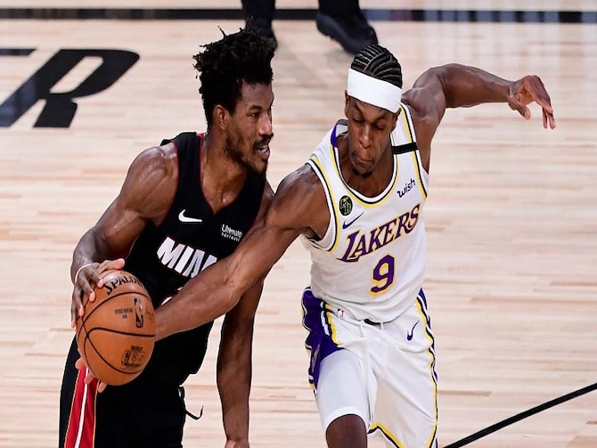 NBA finals Game 4: LA Lakers cool Miami Heat to move within one win of  title, NBA finals