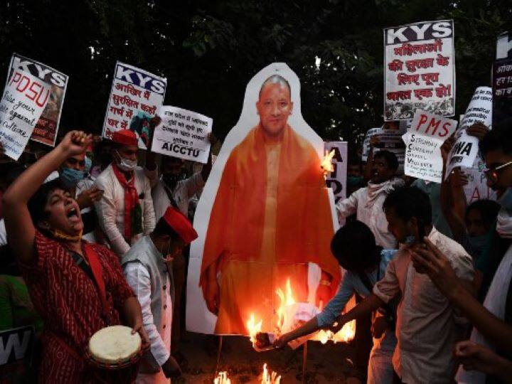 JNU students shouted slogans against the government seeking justice for every woman raped in India. The students demanded strict actions against the culprits and wanted an immediate probe aganist the accused mentioned in the Hathras victim's statement. Sajjad HUSSAIN / AFP