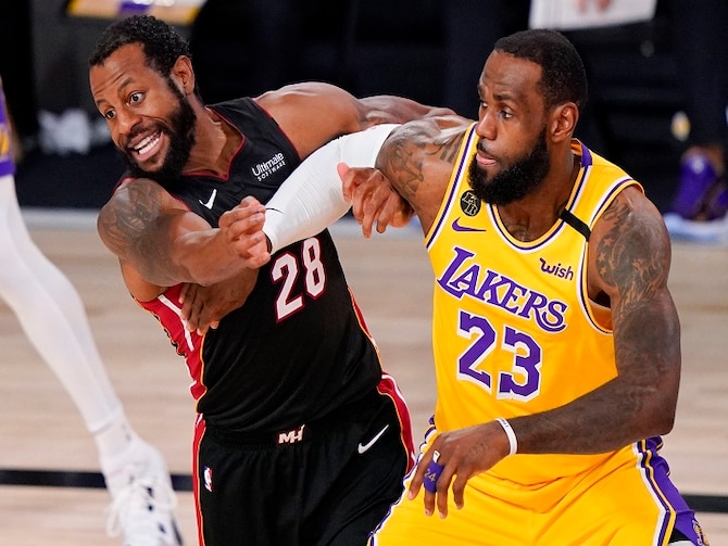 NBA finals Game 4: LA Lakers cool Miami Heat to move within one