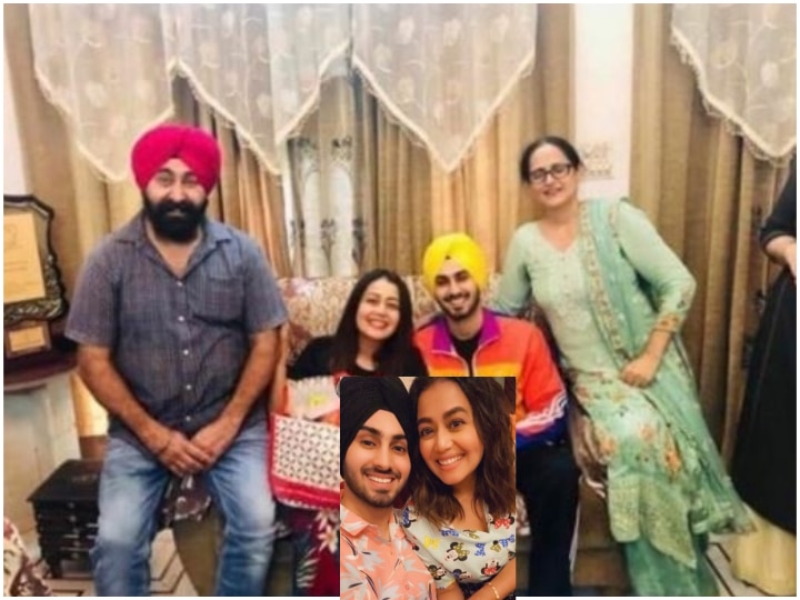 This PIC Of Neha Kakkar Posing With Rohanpreet Singh & His Parents Goes Viral, Is It From Their Private Roka Ceremony? This PIC Of Neha Kakkar Posing With Rohanpreet Singh & His Parents Goes Viral, Is It From Their Private Roka Ceremony?