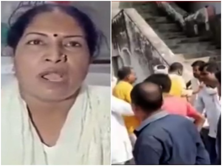 Congress Woman Leader Questions Party's decision To Field Rape Accused In UP Bypolls; Gets Thrashed By Workers Congress Woman Leader Questions Party's Decision To Field Rape Accused In UP Bypolls; Gets Thrashed By Workers