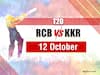 IPL 2020, RCB vs KKR Match Updates: KKR's Back To Back Fall Of Wickets Leads Team Virat To Victory By 82 Runs