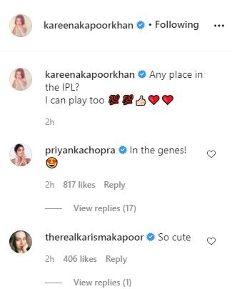 Any Place In The IPL'?: Kareena Kapoor Shares Photo Of Taimur Playing Cricket; You Can't Miss Priyanka Chopra's Comment