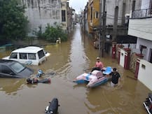 IN PICS: Mayhem In Hyderabad After Incessant Rainfall; Localities Submerged, Vehicles Washed Away