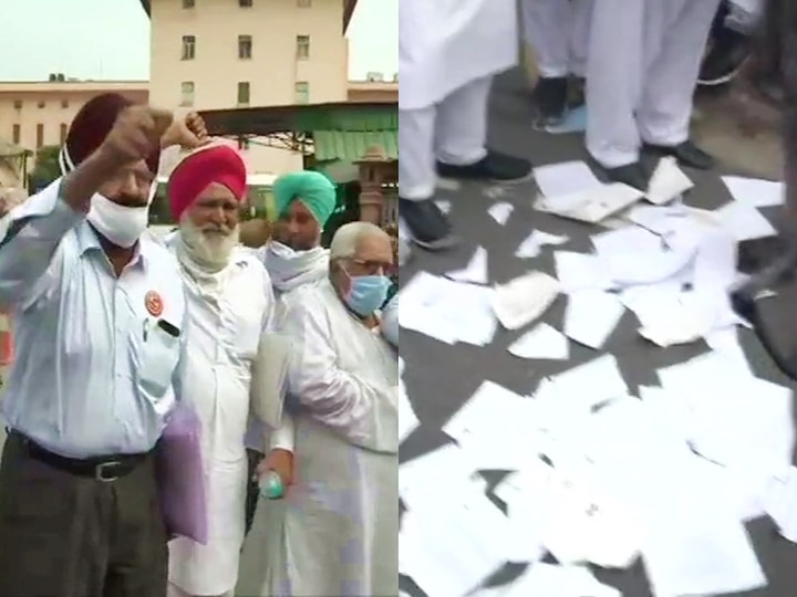 Farmers Protest: Farmers Leave Meeting Over Union Agriculture Minister Narendra Singh Tomar Absence; Tear Copies Of Farm Laws 2020 Farmers Walk Out Of Meeting With Govt Over Union Agriculture Minister's Absence; Tear Copies Of Farm Laws