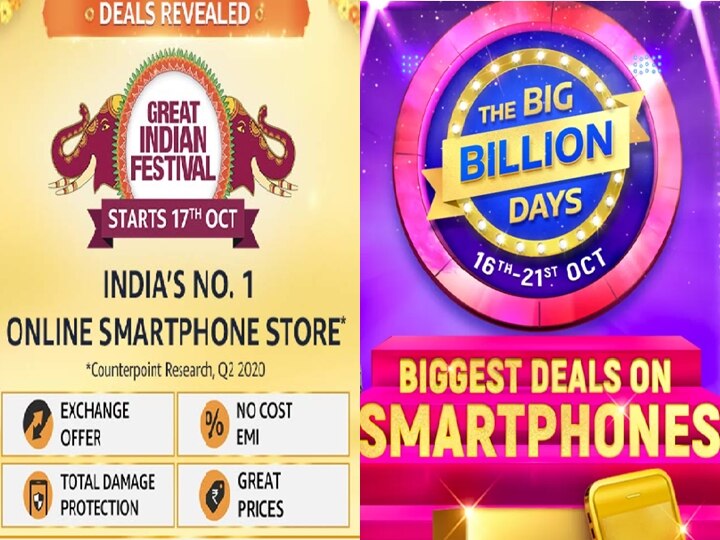 Amazon Great Indian Festival vs Flipkart Big Billion Days: 5 Best Smartphone Deals Under Rs 20,000 Amazon Great Indian Festival vs Flipkart Big Billion Days: 5 Best Smartphone Deals Costing Rs 20,000 Or Less