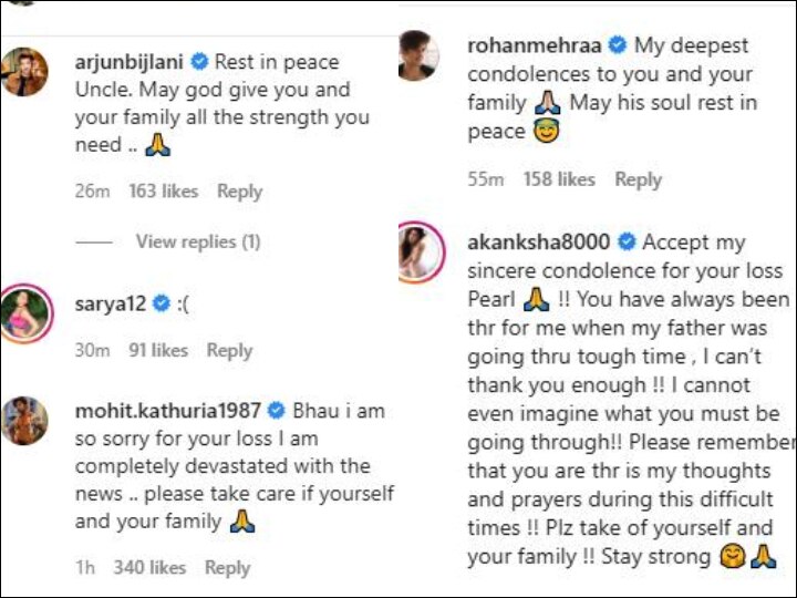 Pearl V Puri Shares Emotional Post After His Father's Death; Akanksha Puri, Arjun Bijlani & Other TV Celebs Offer Condolence