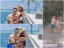 IN PICS: Neha Dhupia Sizzles In A Black Bikini During Her Exotic Maldives Vacation With Hubby Angad Bedi!