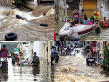 IN PICS | Hyderabad Floods: Inundated Roads Bring Life To A Standstill; Here's What Locals Have Been Facing