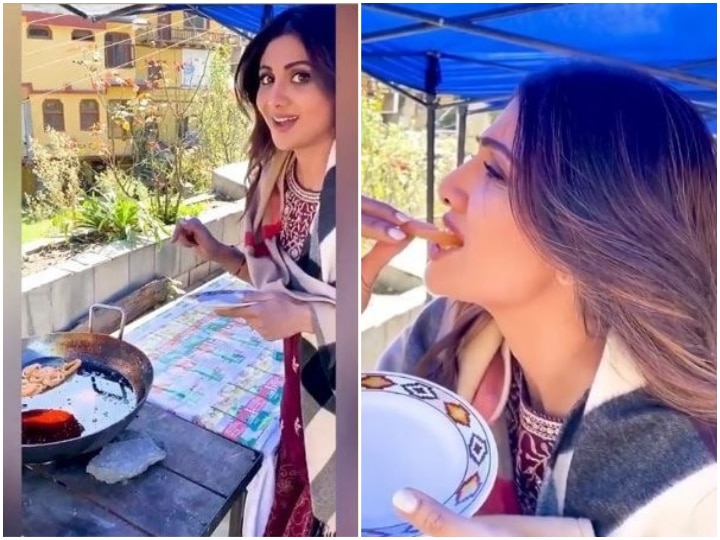 Watch: Shilpa Shetty Relishing On Hot Jalebis In Chilly Manali On Sets Of Hungama 2 Watch: Shilpa Shetty Relishing On Hot Jalebis In Chilly Manali On Sets Of Hungama 2