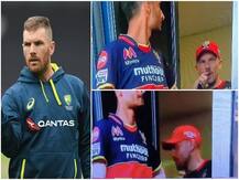 IPL 2020: 'Is Smoking Allowed In Dressing Room?' Netizens Ask As Aaron Finch Gets Caught On Camera While Vaping During RCB Vs RR Clash; Watch Video Here