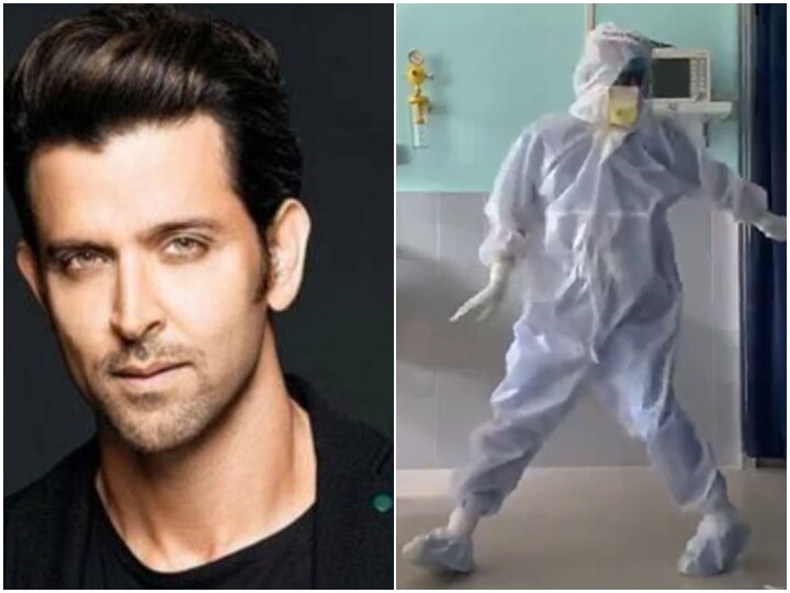 Hrithik Roshan Praised Assam Doctor who dances To Entertain Covid 19 Patients after video goes viral Hrithik Roshan In Awe With Assam Doctor Who Breakdances In Full PPE To Make Covid-19 Patients Happy