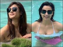 IN PICS: ‘Mere Dad Ki Dulhan’ Actress Shweta Tiwari Raises The Temperature With Stunning Bikini Clicks Chilling In Pool!